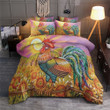 Rooster Calling You When The Sun Shine On Sunflower Garden Bedding Set All Over Prints