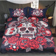 Red Rose Skull Bedding Set Iy