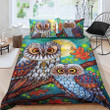 Owl Love For Night Dream Custom Name Duvet Cover Bedding Set