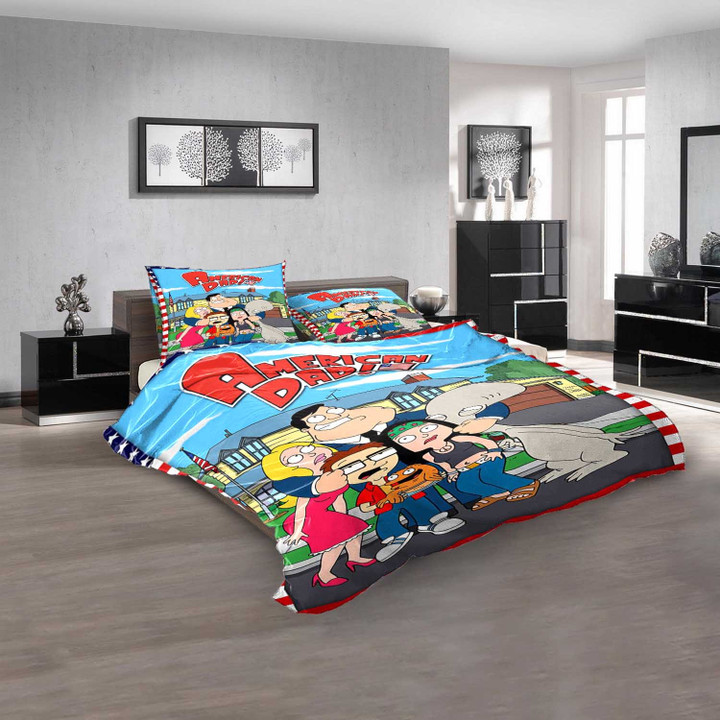 Cartoon Movies American Dad! D 3D Customized Personalized  Bedding Sets