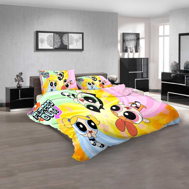 Cartoon Movies The Powerpuff Girls N 3D Customized Personalized  Bedding Sets