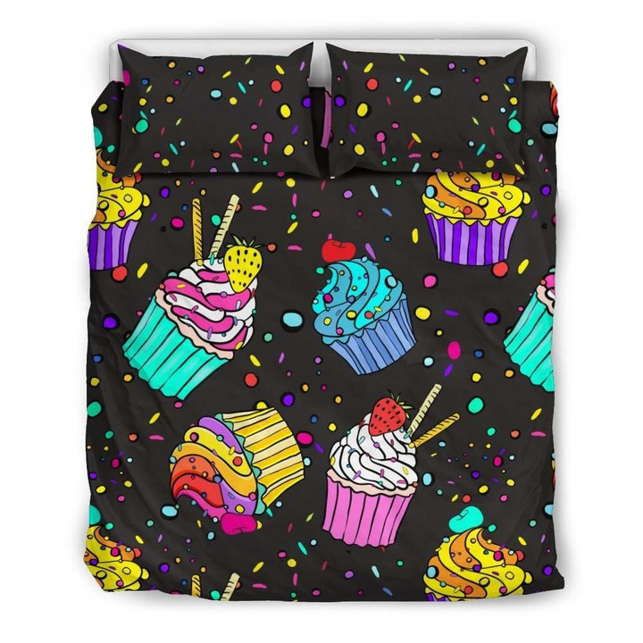 Colorful Cupcake Pattern Cla19100612B Bedding Sets