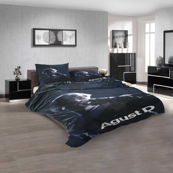 Famous Rapper Agust D d 3D Customized Personalized  Bedding Sets