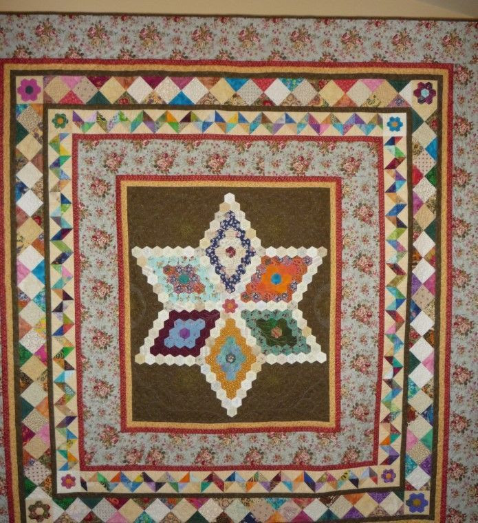 Hexagon Star Quilt Blanket