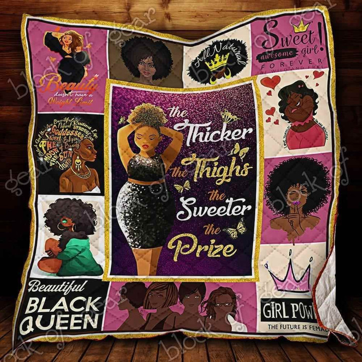 The Thicker The Thighs The Sweeter The Prize Blanket Kc1207 Quilt