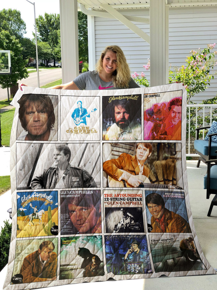Glen Campbell Albums Quilt Blanket Ver 14