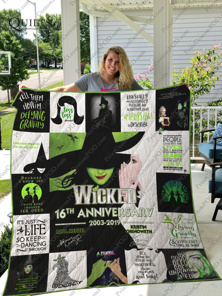 Broadway – Wicked The Musical 16Th Anniversary Quilt Blanket Ver 17