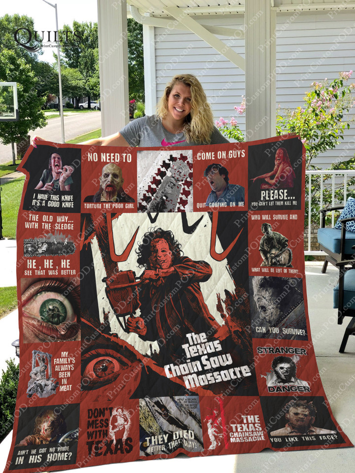 The Texas Chainsaw Massacre Quilt Blanket For Fans Ver 17