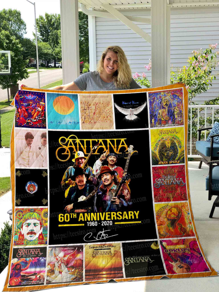 Carlos Santana Anniversary Quilt Blanket 01