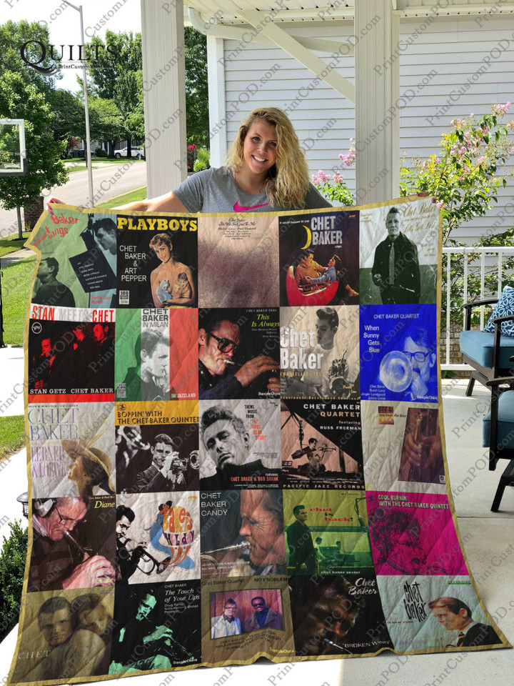 Chet Baker Albums Quilt Blanket For Fans Ver 25
