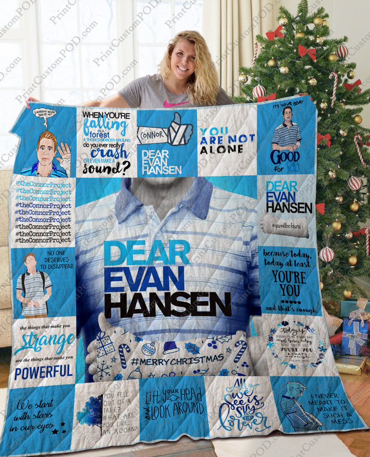 Adu - Dear Evan Hansen Christmas Quilt Blanket