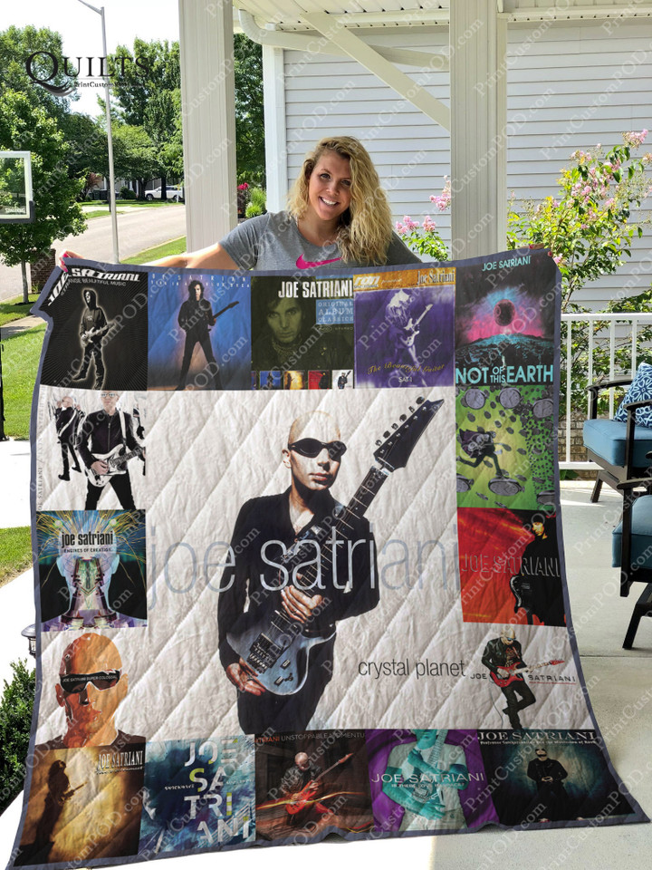 Joe Satriani Albums Quilt Blanket For Fans Ver 17