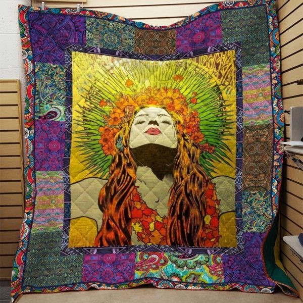 Psychedelic Woman 3D Quilt Blanket Hqc-Qct00032
