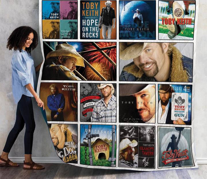 Toby Keith Albums Quilt Blanket 01