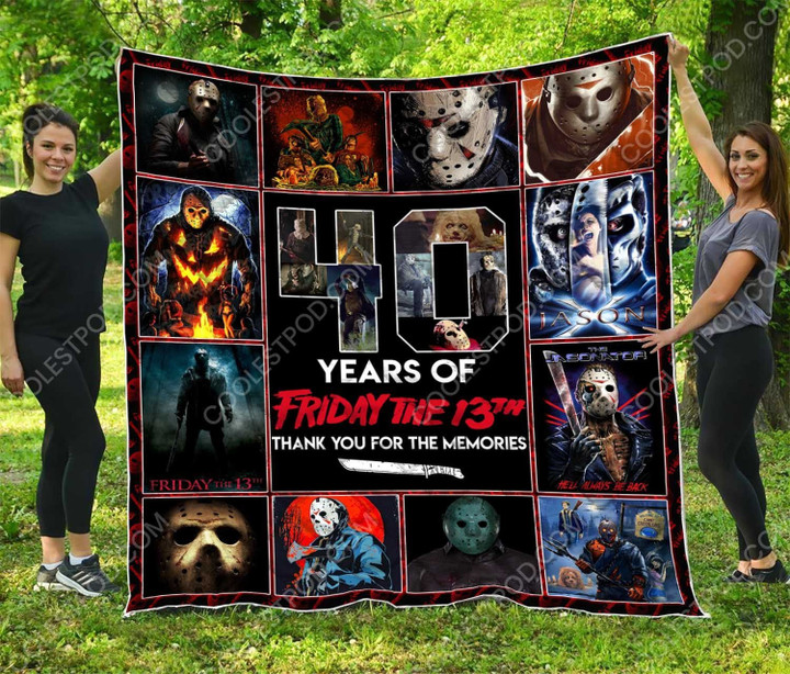 Friday The 13Th 40 Years Quilt Blanket