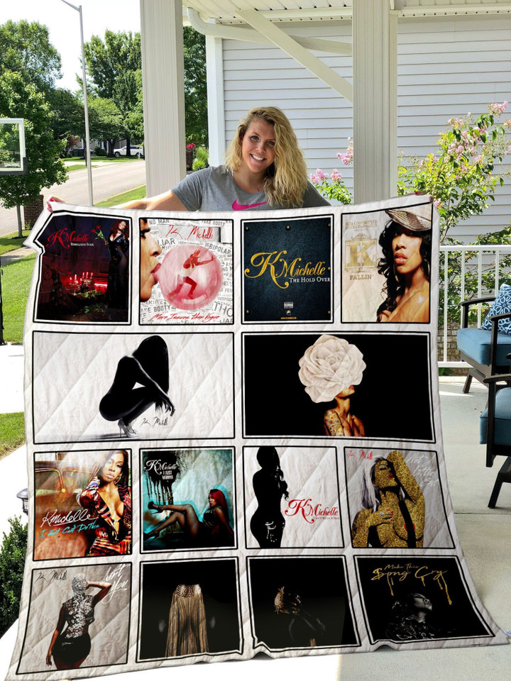 K. Michelle Album Covers Quilt Blanket