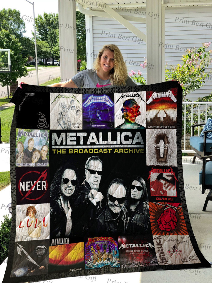 Metallica Albums Cover Poster Quilt Blanket Ver 2