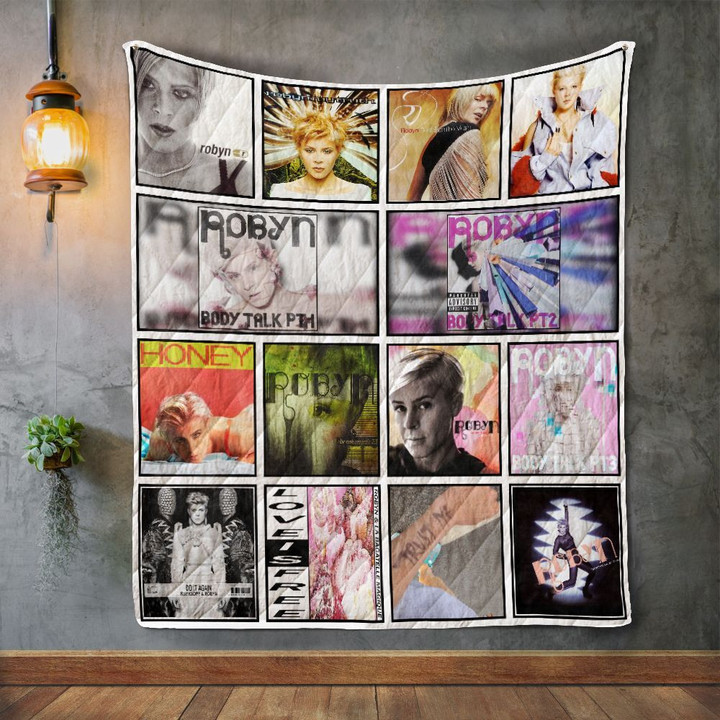 Robyn Album Covers Quilt Blanket