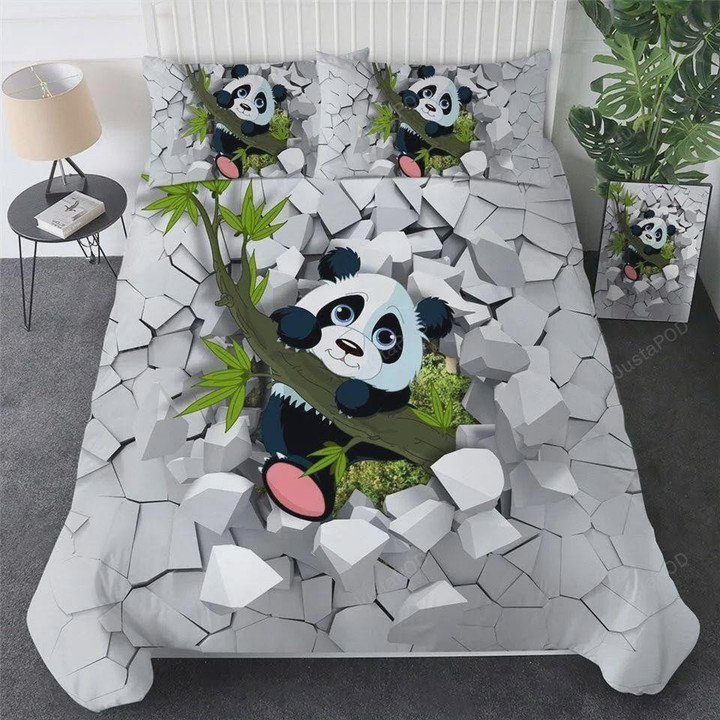 Panda Breaking The Odds Bedding Set (Duvet Cover & Pillow Cases)