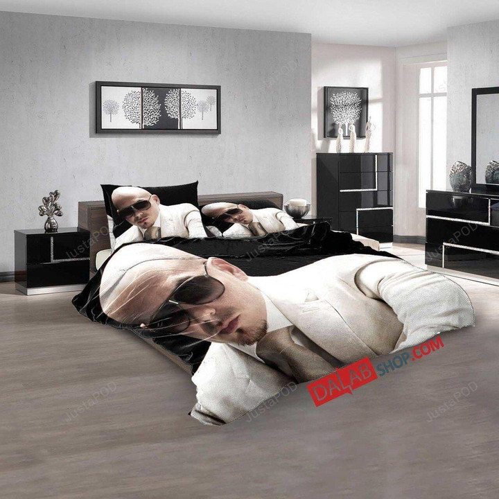 Famous Rapper Pitbull  V 3d  Duvet Cover Bedroom Sets Bedding Sets