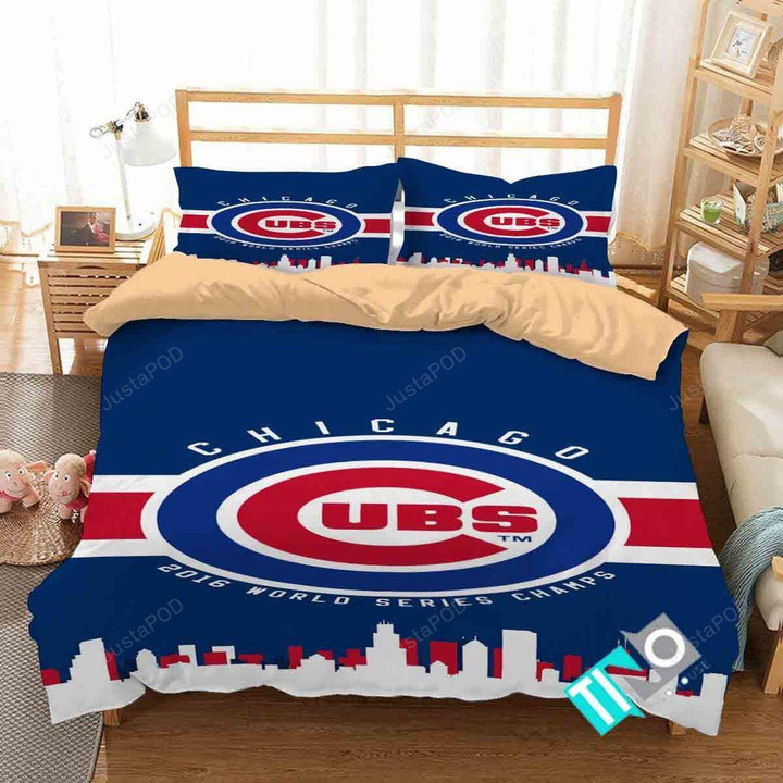 Mlb Chicago Cubs 1 Logo 3d Duvet Cover Bedding Sets