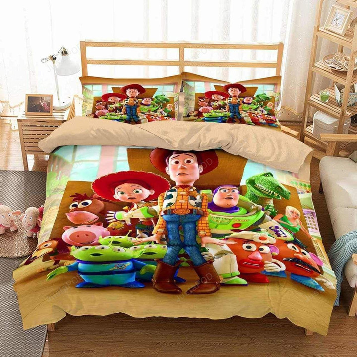 3d Disney Pixar Toy Story Bedding Set  (Duvet Cover & Pillow Cases)