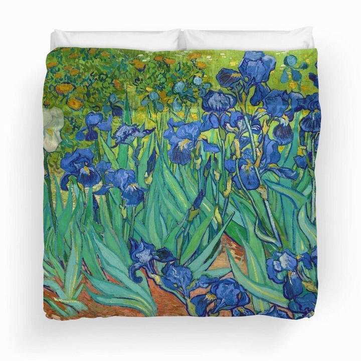 Irises By Vincent Van Gogh (May 1889) Duvet Cover Bedding Set