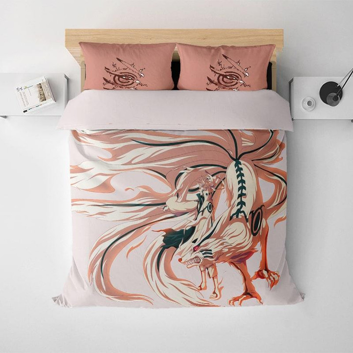 Naruto Kurama Jinchuuriki Fusion Comforter Quilt Duvet Cover Bedding