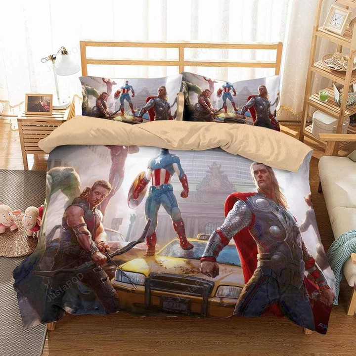 3d Avengers Duvet Cover Bedding Set 3