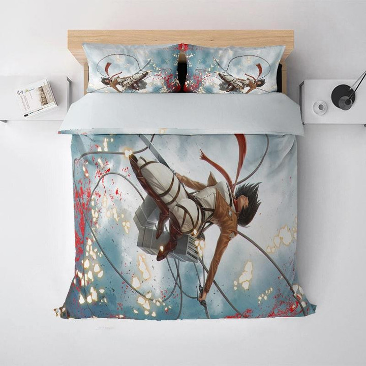 Mikasa New look Attack Brushed Attack on Titan Bedding