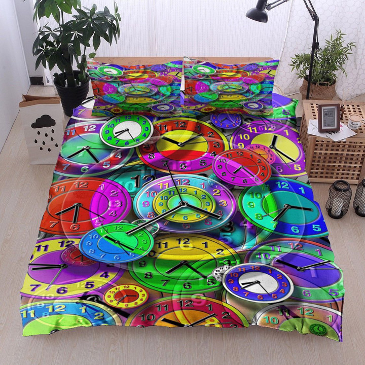 Colorful Clock Nt05100055B Bedding Sets