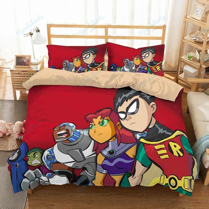 3D Customize Teen Titans Bedding Set Duvet Cover Set Bedroom Set Bedlinen