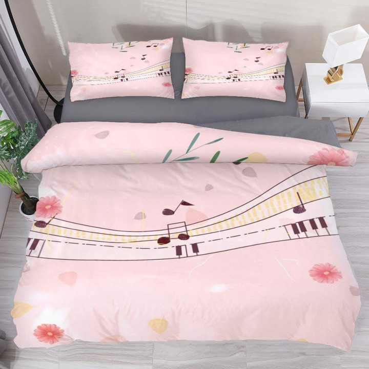 Music Note And Pink Daisy Clg1910100B Bedding Sets
