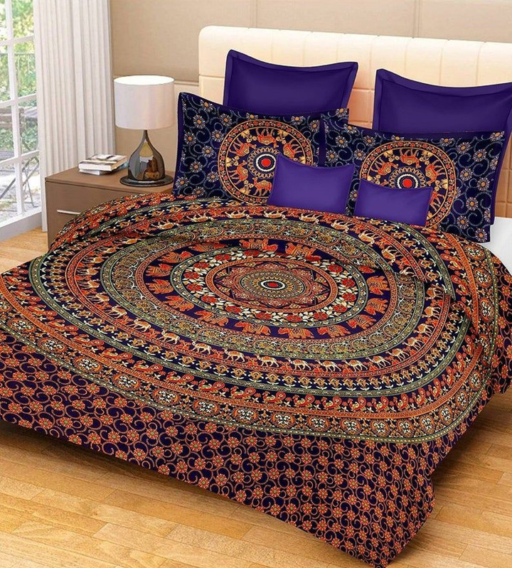 Indian Elephant Mandala Cla0110109B Bedding Sets