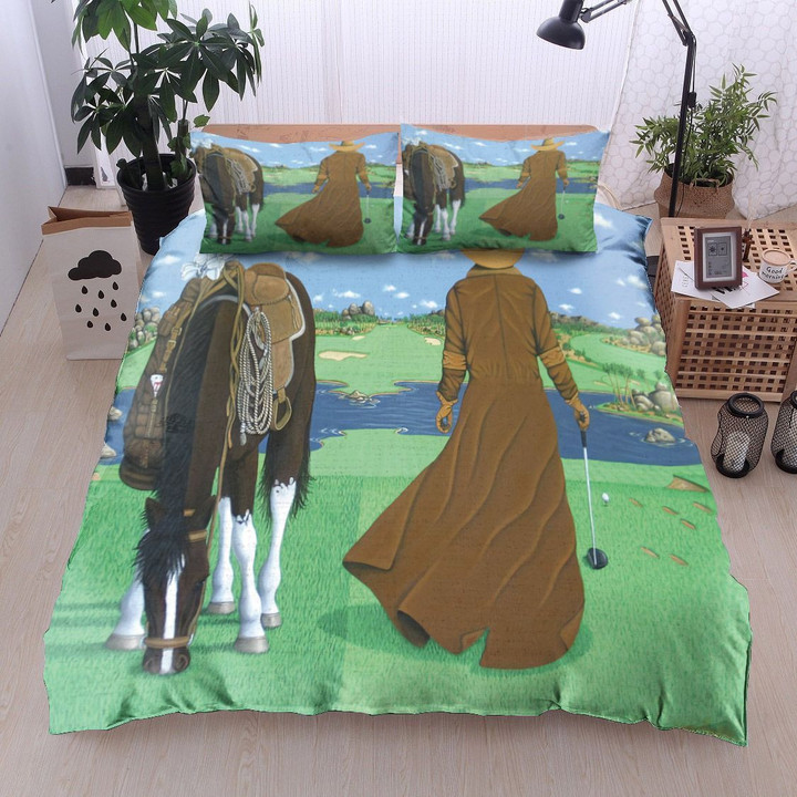 Cowboy And Golf Bedding Set All Over Prints