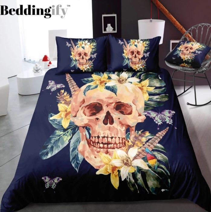 Skull Tropical Stock Clh1410352B Bedding Sets