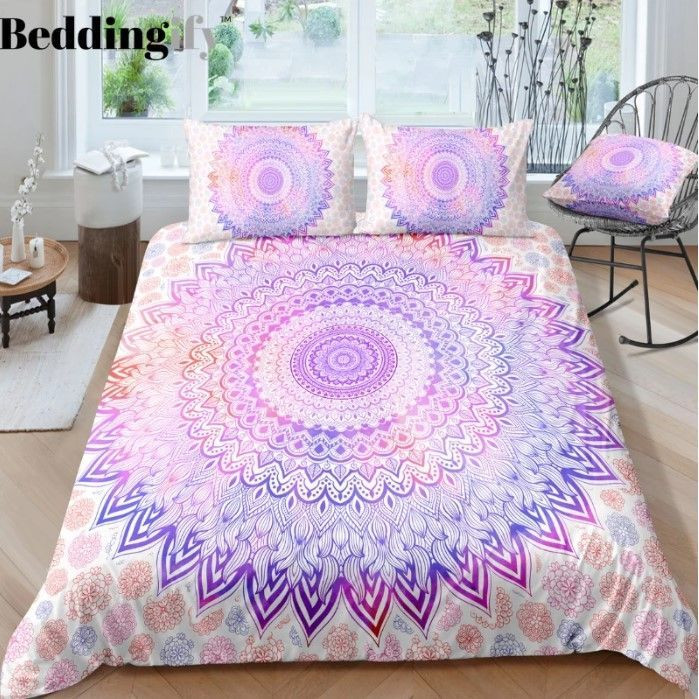 Light Purple Flowers Mandala Clh1410211B Bedding Sets