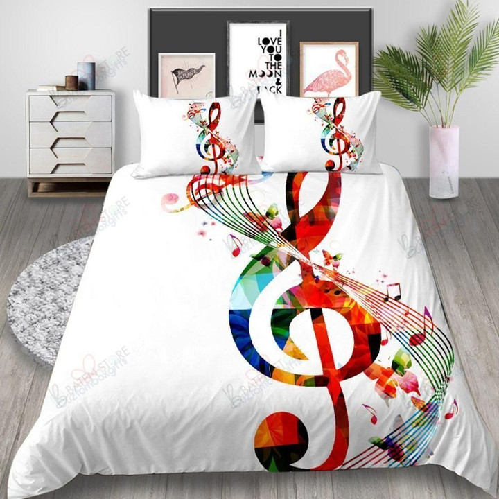 Colorful High Note Printed Bedding Set Bedroom Decor