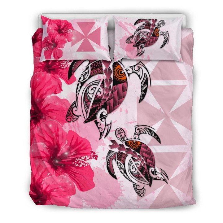 Polynesian Wallis And Futuna Polynesia Turtle Hibiscus Pink A Bedding Set Camli Ptp