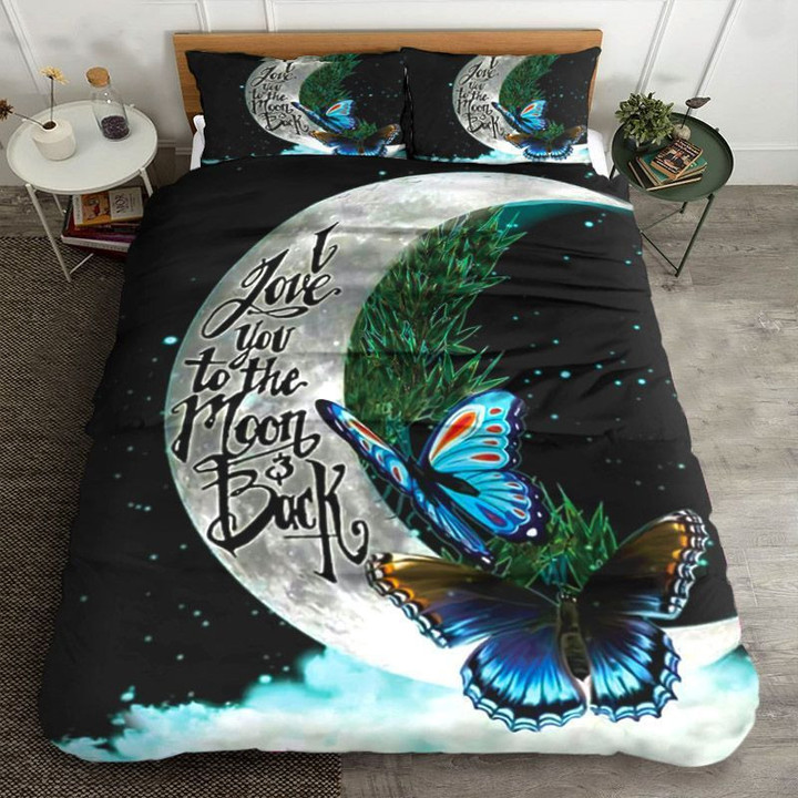 Butterfly And Moon Bedding Set All Over Prints