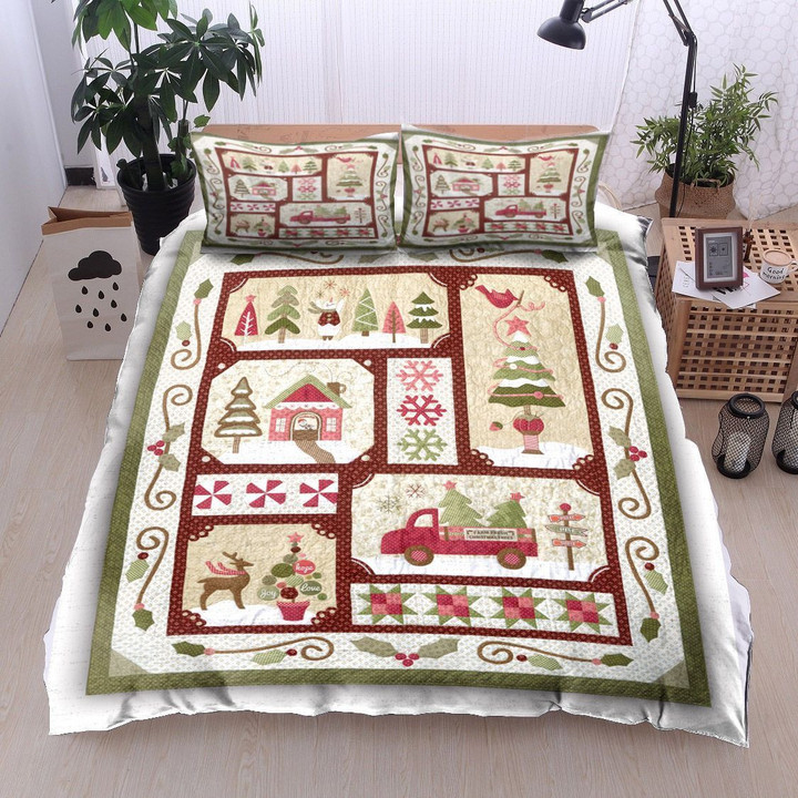 Red Truck Bedding Set All Over Prints