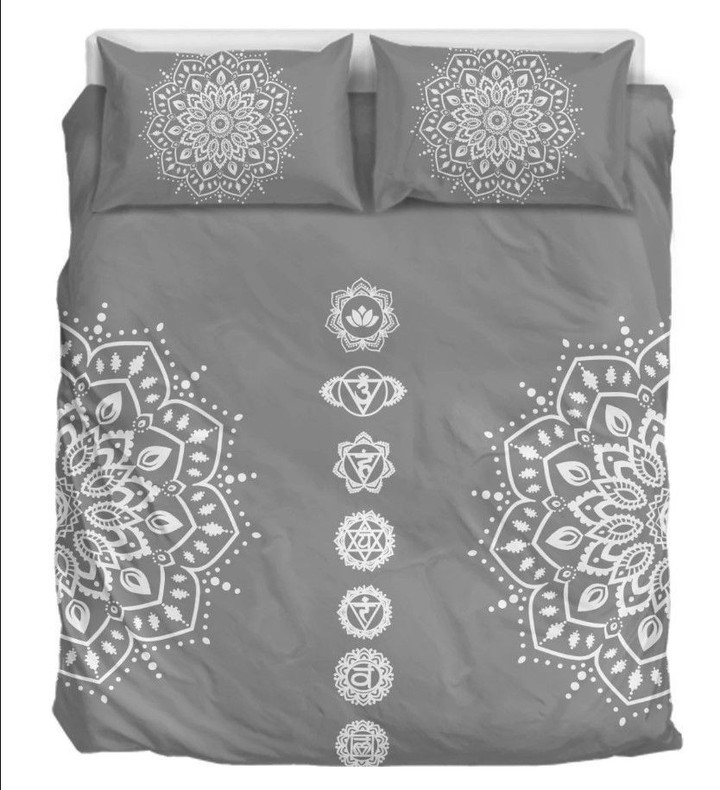 Chakra Love Grey Bedding Set Iys