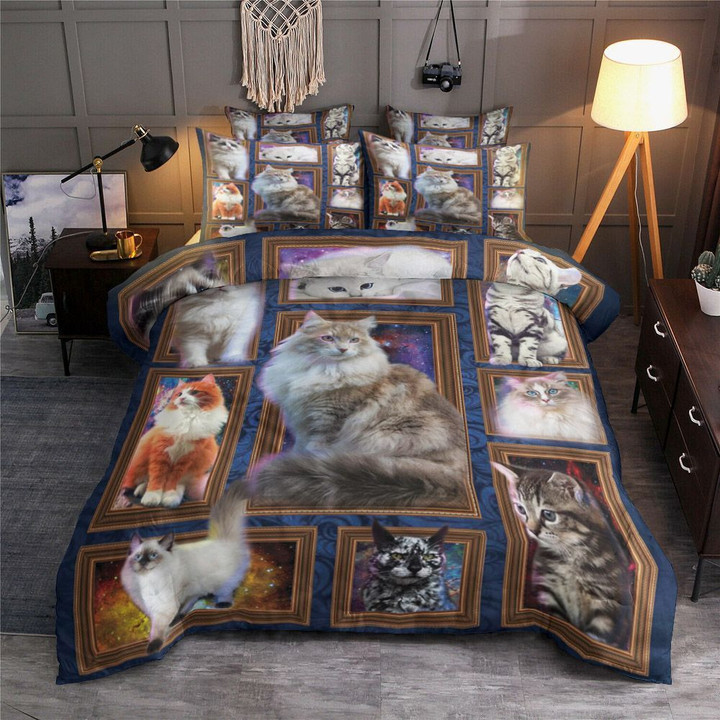 Cat Galaxy Bedding Set All Over Prints