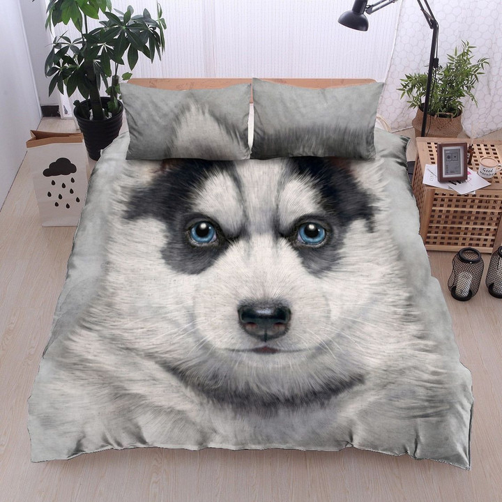 Siberian Husky Puppy Bedding Set All Over Prints