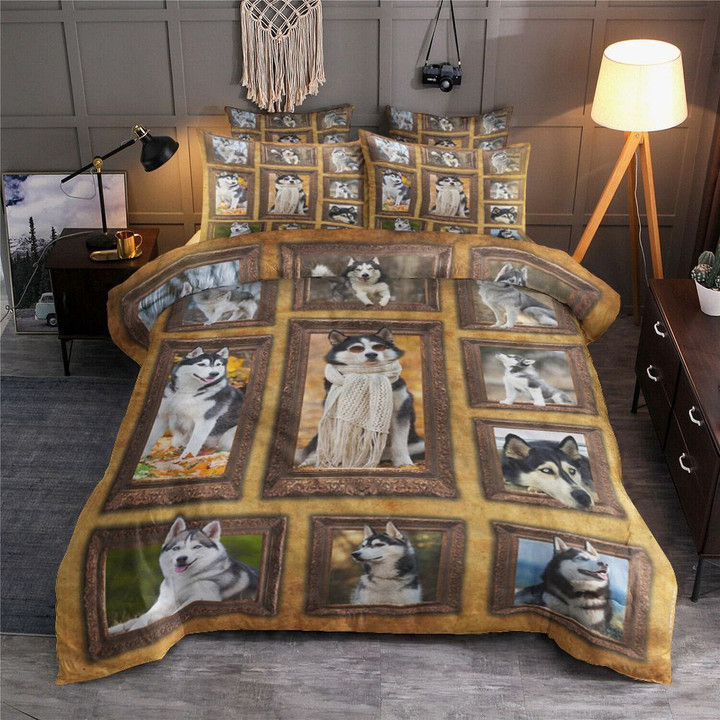 3D Siberian Husky Bedding Set All Over Prints