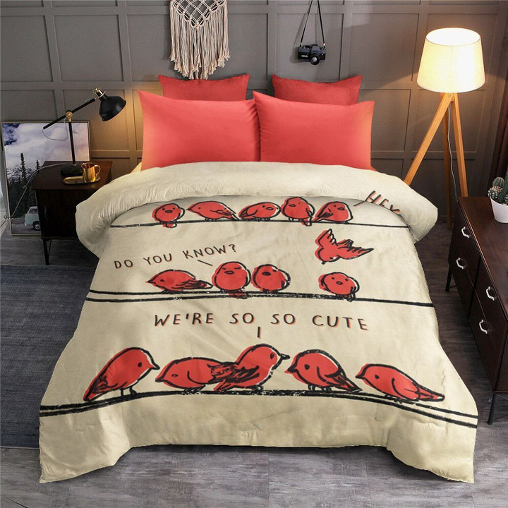 Birds Are Hanging Out Bedding Set All Over Prints