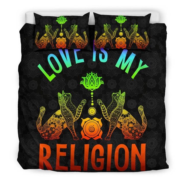 Cat Religion Love Bedding Set All Over Prints