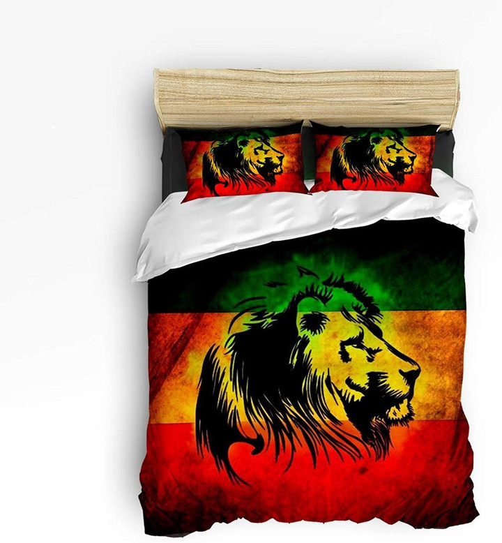 Reggae Lion Head Bedding Set All Over Prints