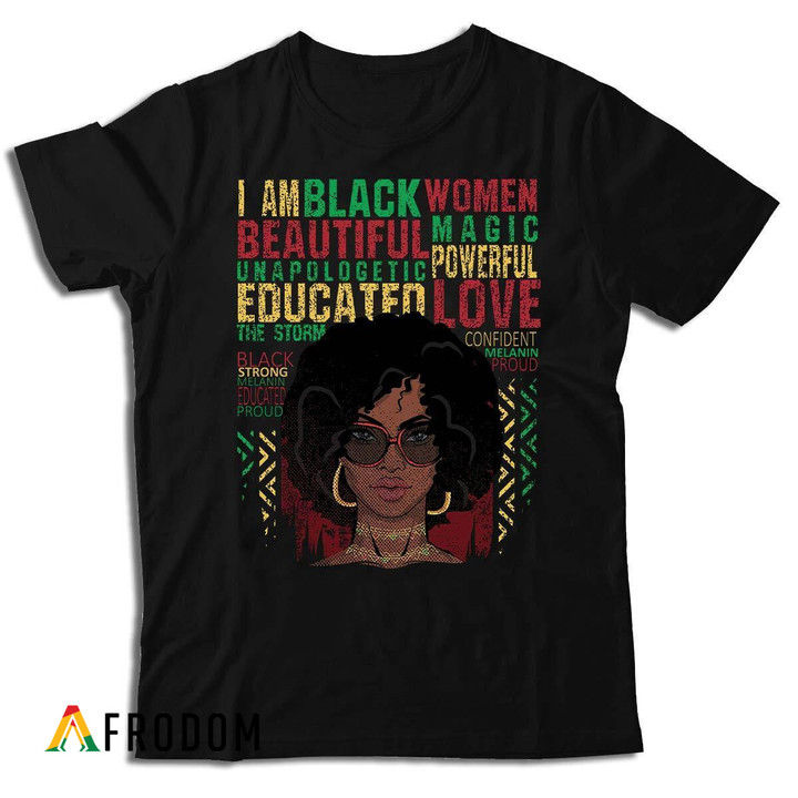 Black Beautiful Women T-shirt