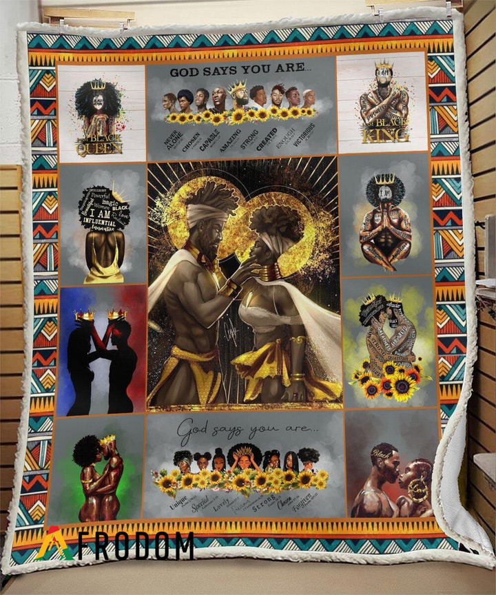 Black King And Queen Blanket